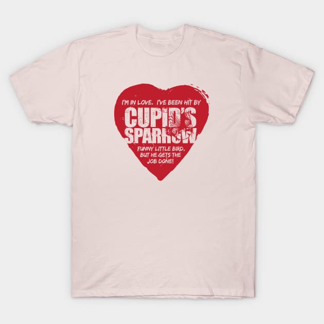 Cupids Sparrow Red Series T-Shirt by kramericaindustees